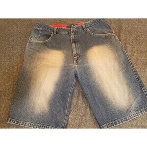 Vintage Raw Blue Mens Urban Denim Shorts Size 40 ~ Baggy
